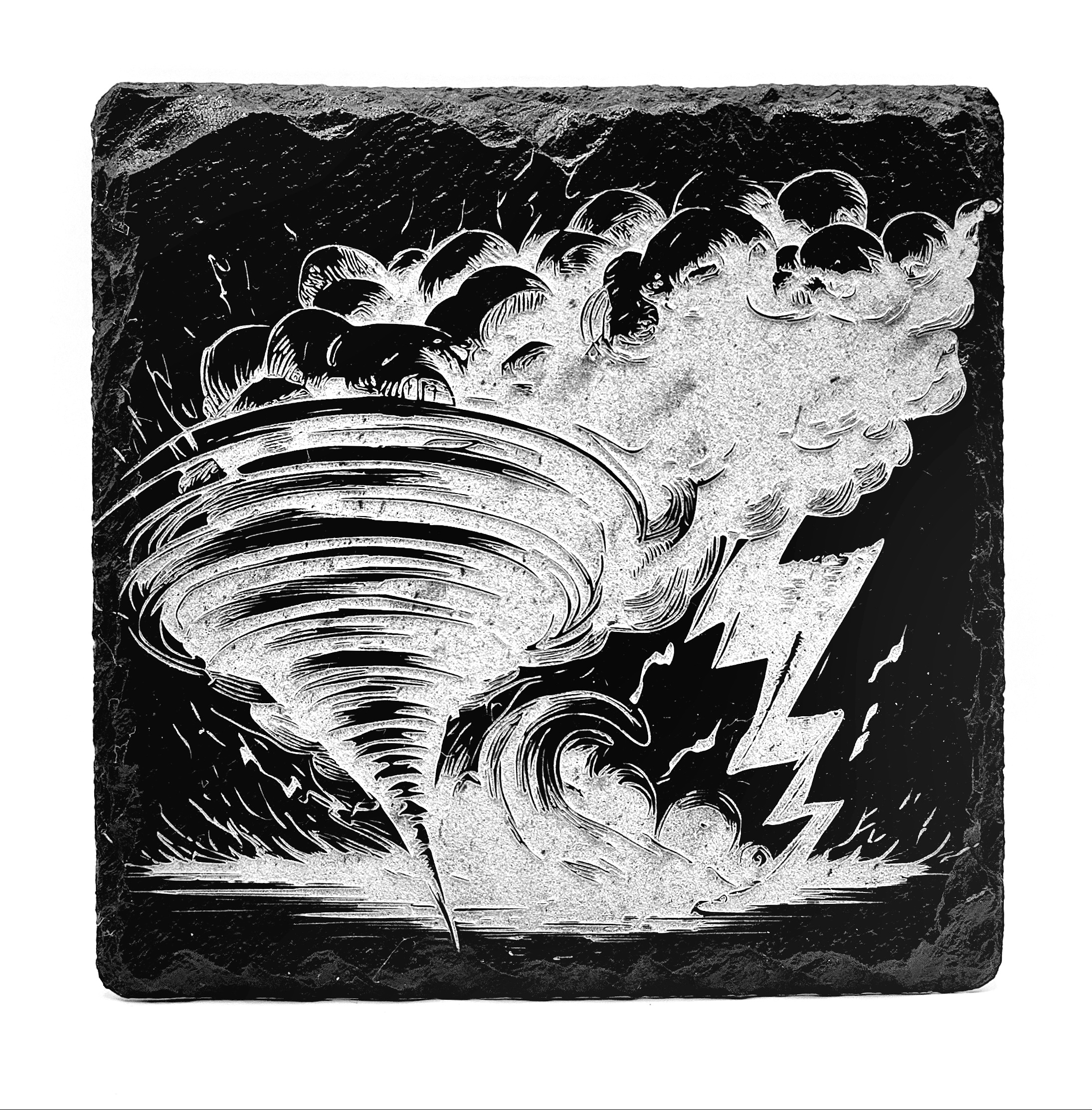 Engraved Tile - Custom ceramic engraving